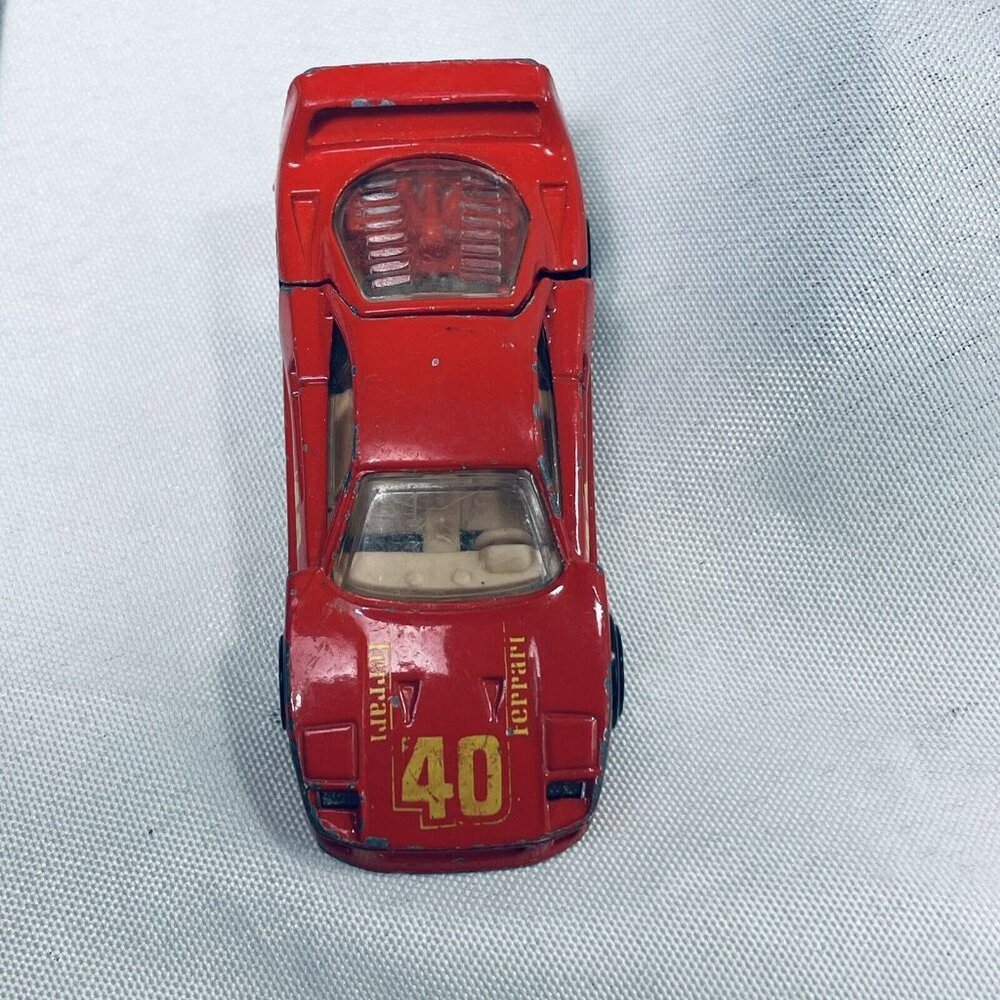 F40 Ferrari Red Tan Interior Opening Hatch Metal Base Diecast HOT WHEELS 1988 - Picture 4 of 14